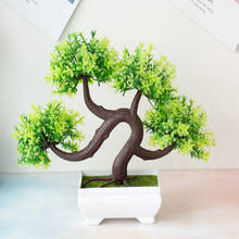NEW Artificial Plastic Plant Bonsai Lifelike Fake Flower Plants Potted for Home Garden Hotel Decor Party Home Accessories Craft 2024 - buy cheap