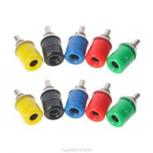 10 Pcs 5 Color 4mm Female Banana Plug Socket Connector Binding Post Terminal D14 20 Dropship 2024 - buy cheap