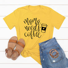 Футболка для мам, Повседневная стильная футболка из 100% хлопка для мам, летние Забавные топы с графическим рисунком, подарок для мамы, кофейные художественные футболки Tumblr 2024 - купить недорого