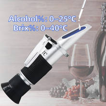 30pcs/lot Wine refractometer sweetness meter Concentration Meters Brix: 0-40% juice Brix 0-25% alcohol Tester 30%Off 2024 - buy cheap