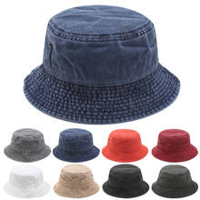 Retro Denim Bucket Hat Panama for Men Women Flat Hat Casual Outdoor Hip Hop Cap Summer Soft Fishing Sun Hat 2020 new 2024 - buy cheap