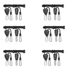 12PCS 1/8 Inch 8Feet Adjustable Long Heavy Duty Rope Clip Hanger For Grow Light Kit Hanging Ratchet Canoe Bow Stern Tie Down 2024 - buy cheap
