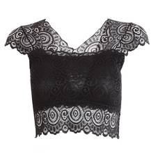 Sexy Lace Vest Tank Bra for Women Bralette Bustier Crop Top Female Floral Cami Padded Tank Tops Women's Intimates Underwear 2024 - buy cheap