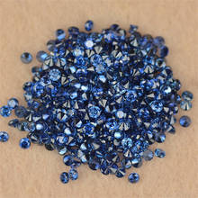 Sale 1~4mm 5A Round Shape Brilliant Cut CZ Beads Dark Blue Synthetic Gems Loose Cubic Zirconia Sapphir-e Stone For Jewelry 2024 - buy cheap