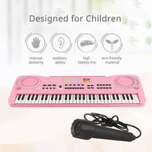 Teclado do piano das crianças, piano eletrônico do teclado de digitas de usb do órgão 61 chaves musical 2024 - compre barato