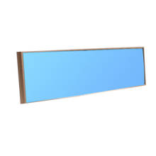 Универсальное автомобильное зеркало заднего вида, широкоугольное синее стекло, Панорамное, антиослепительное, внутреннее зеркало заднего вида, большое видение, изогнутое, 280 мм 2024 - купить недорого