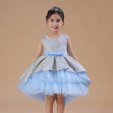 Children's wedding flower girl princess dress girl costume puffy  catwalk dress girl dress performance costume 2024 - buy cheap