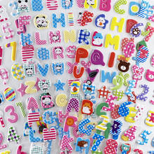 4 Sheets Number Letters Cute Sticker Kids Educational Cognitive Toys DIY Scrapbook Stickers for Boys Girls 2024 - buy cheap