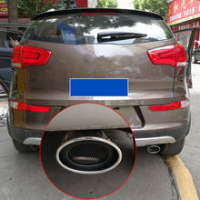 Stainless Steel Car Muffler End Pipe Exhaust Tips for Kia Sportage R 2009 2010 2011 2012 2013 2014 2015 2016 2017 Styling 2024 - buy cheap