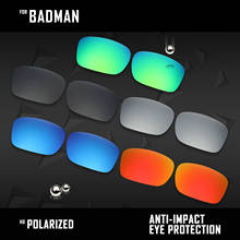 OOWLIT 5 Pairs Polarized Sunglasses Replacement Lenses for Oakley Badman OO6020-Black & Silver & Ice Blue & Red & Emerald Green 2024 - buy cheap