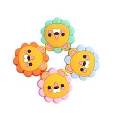 5PCS Silicone Beads Teething Mini Lion Food Grade Silicone Toy Teething Nursing Chewing DIY Shower Gift Baby Teether 2024 - buy cheap