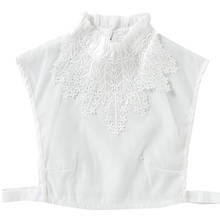 Cuello falso blanco para mujer, Encaje Vintage de cuello falso, camisa, accesorios de ropa 2024 - compra barato