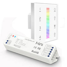New Led RGBW Strip Controller 110V 220V 2.4GHz RF wireless DMX multi Function Glass Touch Wall Panel RGB String Control 2024 - buy cheap
