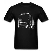 Camiseta masculina manga curta daf e caminhões, camiseta masculina ideal para lazer e praia, estampa 3d 2024 - compre barato