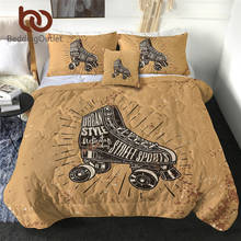 BeddingOutlet Roller Skates Summer Quilt Vintage Air-conditioning Comforter King Childhood Memories Bed Cover Cozy Bedspreads 2024 - buy cheap