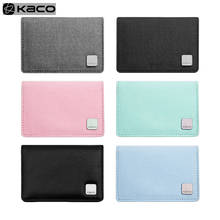 KACO ALIO Business Card Holder Waterproof Fabric /Leather Small Bag Simple Macarons Portable Coin Purse For ID Card Bank Card 2024 - buy cheap