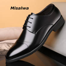 Misalwa-zapatos de vestir con elevador británico para hombre, calzado de cuero de vaca partido, Oxford, Primavera/Verano 2024 - compra barato