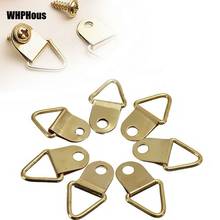 Hot 20pcs Triangle D-Ring Hanging Oil Painting Mirror Frame Hanger Photo Wall Hook Brass Picture Wall Mount Hanger Hook Ring 2024 - buy cheap