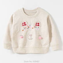 Sudadera de lana de algodón para niña, ropa para bebé, suéter con capucha para niño, camiseta de marca, Blusa de flores, 100% 2024 - compra barato