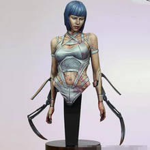 Modelo de busto de personagem de resina 1/12 guerreiro feminino guerreiro x224 2024 - compre barato