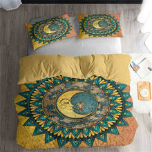 HELENGILI 3D Bedding Set Sun and Moon Painting Print Duvet Cover Set Bedclothes with Pillowcase Bed Set Home Textiles #SAM04 2024 - buy cheap