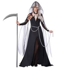 Disfraz de Halloween para mujer, uniforme de vampiro, juego de rol, Zombie, fantasma, novia, vestido de malla de manga larga 2024 - compra barato