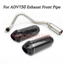 Full Systems Motorcross Exhaust Motorcycle Slip on Muffler Escape Front Pipe Modified Steel For X-ADV 150 xadv150 Two Brothers 2024 - buy cheap