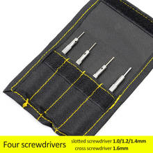 1.0 / 1.2 / 1.4 / 1.6 mm 4Pcs Watchmakers Watch Glasses Flat Blade Assort Slotted Flat Cross Screwdrivers Set 2024 - buy cheap