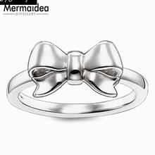 silver plated Bow Ring Fashion Good Jewerly For Women 2020 Gift silver plated Super Deals 2024 - buy cheap