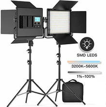 Jintu-luz de vídeo em led l4500k, 3200k-5500k, bicolor, bateria, porta ac, câmera canon, nikon, sony, pentax, dslr 2024 - compre barato