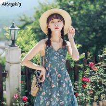 Dresses Women Retro Sleeveless Ruffles Floral Romantic Korean Style Trendy Elegant Mesh Summer Chic Pastoral Vestido Feminino 2024 - buy cheap