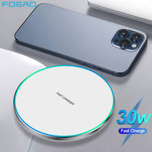 30W Quick Qi Wireless Charger Pad for Samsung S21 S20 S10 Type USB Fast Induction Charging For iPhone 13 12 11 Pro 8 X XS XR Max 2024 - buy cheap