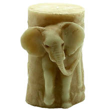 3D силиконовые формы в виде животных для свечей «сделай сам», форма в виде цилиндра для мыла, медведя, лошади, слона, восковая свеча ручной работы, формы для смолы 2024 - купить недорого