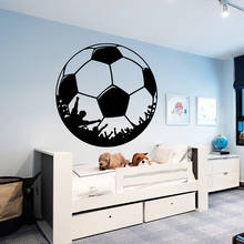 Большой Футбол декоративные наклейки на стену, футбол, наклейки на стену для детей и TeenagersBedroom, детская комната украшения дома 2024 - купить недорого