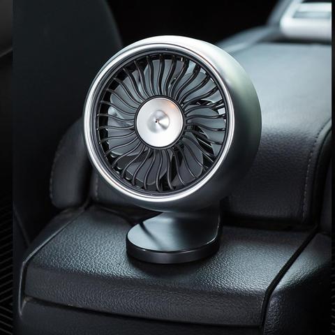 Универсальный автомобильный вентилятор, устанавливаемый на вентиляционное отверстие, USB-вентилятор, Поворотный Автомобильный Вентилятор Для Седана, внедорожника 2022 - купить недорого