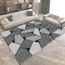 Geometria moderna área tapete não-deslizamento lavável tapetes para sala de estar quarto sala de estar tapete transporte da gota alfombras tapis 2024 - compre barato