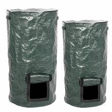 Collapsible Garden Yard Compost Bag with Lid Organic Ferment Waste Composter M68E 2024 - buy cheap