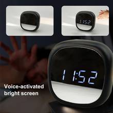 Portable Digital Alarm Clock LED Mirror Clock USB/Battery Power Electronic Digital Alarm Clock Thermometer LED Table Clocks 2024 - buy cheap