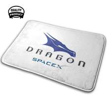 Space X-alfombrilla 3D para el hogar, alfombra con cojín, con logotipo de exploración de dragón, almizcle, Elón, Tesla, Martian, Moon Space 2024 - compra barato