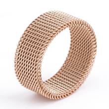 2022 Hot Sale Fashion jewelry Titanium steel soft net ring unisex Crystal fromSwarovskis 2 Colors Simple wild Fit Women Party 2024 - buy cheap