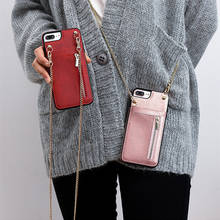 Кожаный чехол-кошелек на молнии для Samsung Galaxy Note 8 9 10 S20 ultra S8 S9 S10 plus S7 edge чехол для телефона 2024 - купить недорого