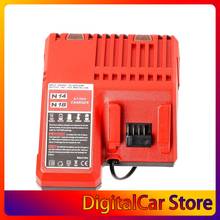 Cargador de batería de iones de litio, dispositivo de carga rápida de 110-240V para Milwaukee M18 48-11-1815 48-11-1828 48-11-2401 48-11-2402 2024 - compra barato