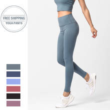 Calça legging feminina sem costura cintura alta, esportiva, justa, push up, para exercícios, corrida, academia, fitness 2024 - compre barato