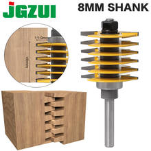1pc 8mm Shank12mm shank Brand New 2 Teeth Adjustable Finger Joint Router Bit Tenon Cutter Industrial Grade for Wood Tool 2024 - buy cheap