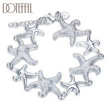 DOTEFFIL 925 Sterling Silver Charm Starfish Bracelet For Women Wedding Engagement Party Fashion Jewelry 2024 - buy cheap