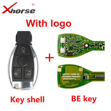 XHORSE-carcasa de llave inteligente BE Key Pro para Benz V1.5, Chip de llave remota PCB, versión mejorada, con logotipo, puede cambiar MB BGA, nuevo 2024 - compra barato