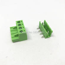 100PCS 2EDG-5.08-4P + 2EDGR-5.08-4P  2EDG 2EDGR 4Pin 5.08mm Right Angle Pin Plug-in Screw Terminal Block  ROHS 2024 - buy cheap