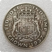 1937 United Kingdom 1 Crown - George VI (Coronation) Copy Coin 2024 - buy cheap