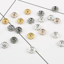 Hot Sale 50pcs 8mm Round Rhinestone Beads Loose Bedas For Jewelry Making Findings Necklace Bracelet Earrings Findings 2024 - buy cheap