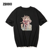 Manga Junji Ito T Shirts extraordinary girl Tees Top Design Short-sleeved Aesthetic Japanese Anime freaky heads Slim Fit T-Shirt 2024 - buy cheap